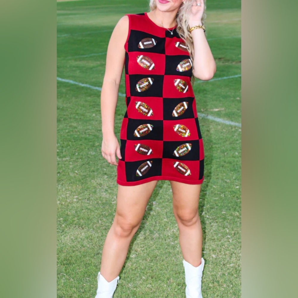 QOS Garnet and Black Football Dress